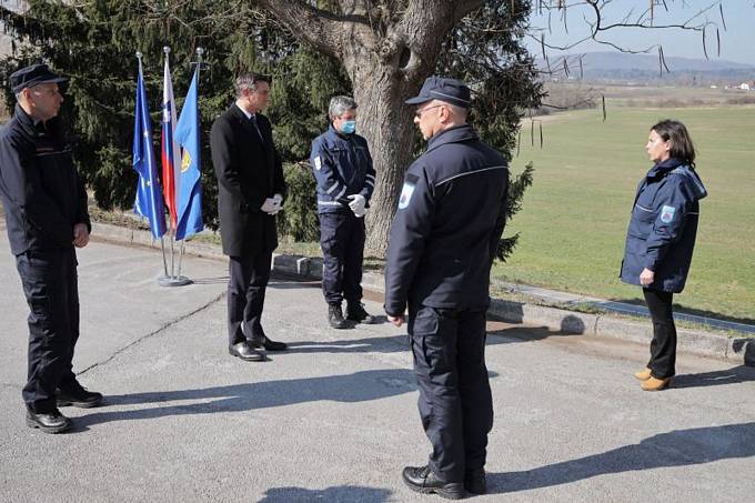 Predsednik republikeobiskal Regijski štab Civilne zaščite Notranjska